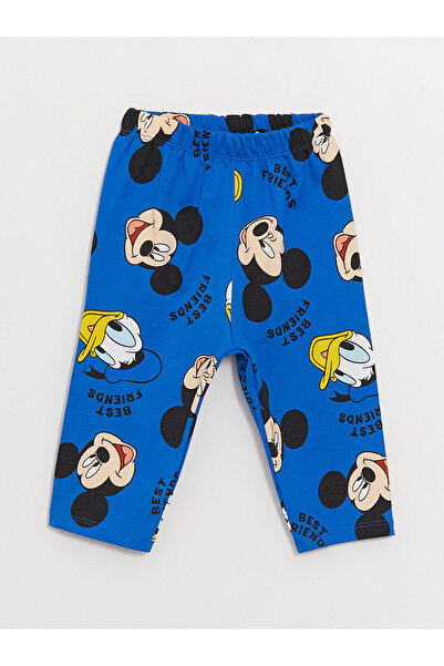 LC Waikiki Inggallér hosszú ujjú Mickey Mouse nyomott kisfiú pizsama szett