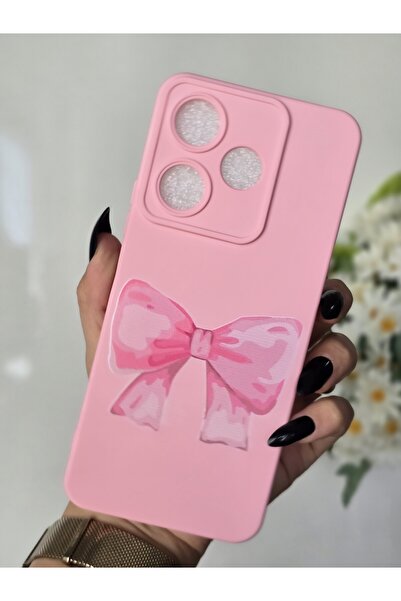 Magic Ring Xiaomi Redmi 13 Uyumlu İçi Kadife Lansman Kurdele Baskılı Kılıf