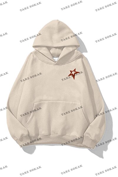 Tarzsokak Y2K Unisex Ethereal Star Sweatshirt KOD 1565 Gri
