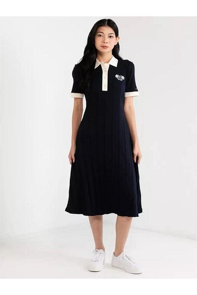 Tommy Hilfiger 1985 Model Organic Algodon Rib Polo Dress