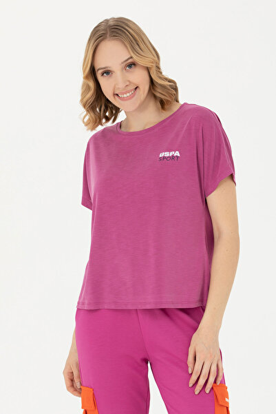 U.S. Polo Assn. Kadın Menekşe Tişört 50271621-VR037