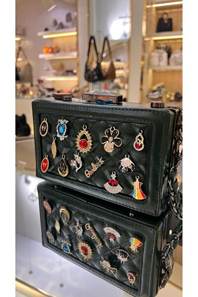 KRISTE BELL İthal Dikdörtgen Model Emojili Kutu Çanta