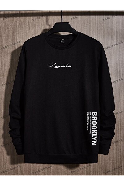 Tarzsokak Y2K YENİ SEZON SSWEAT HARAJUKA KUROMİ RETRO KOD 1591 Siyah