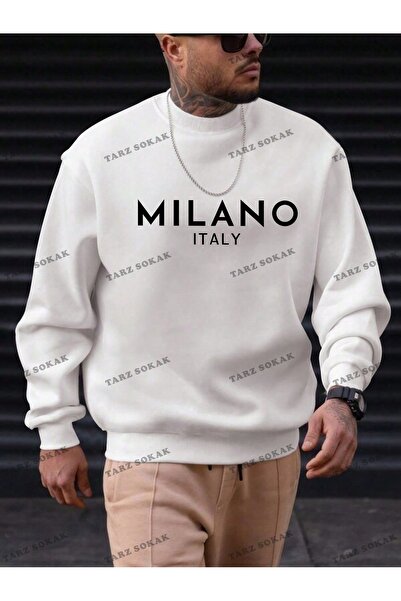 Tarzsokak Y2K ΝΕΑ ΣΕΖΟΝΗ SSWEAT HARAJUKA KUROMİ ΡΕΤΡΟ ΚΩΔΙΚΟΣ 1589 λευκό