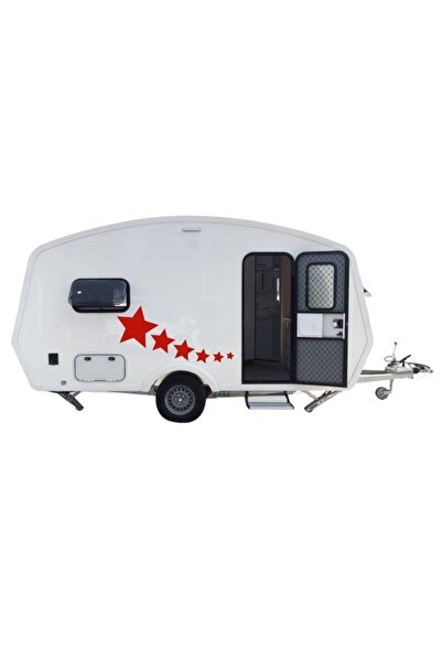 EYBA STİCKER Karavan Ve Traktör Için Sticker Yapışkan Yıldız 6'lı