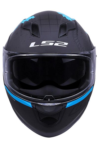 LS2 STREAM EVO VIATOR MAT SİYAH-MAVİ KASK