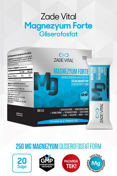 Zade Vital Magnesium Forte 20 Piece Sachet Set