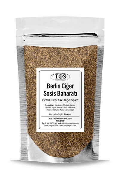 TOS The Organic Spices Berlin Ciğer Sosis Baharatı 500 gr Berlin Liver Sausag...