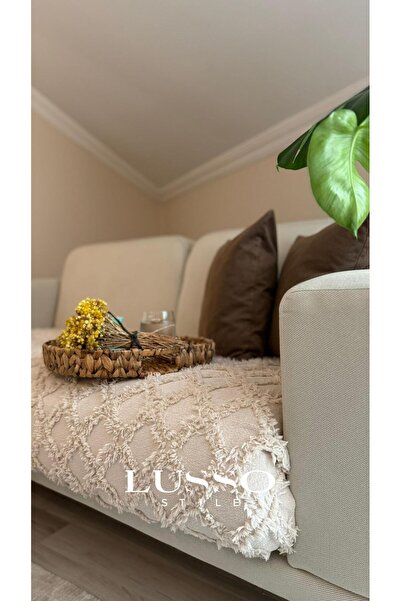 LUSSO Сієна Капучино Покривало для крісла - 100x240