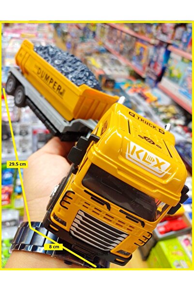 OYUNCAKSAHİLİ Kum Kamyonu iş Makinası inşaat Aracı Kırılmaz Sesli Farları ışı...