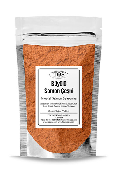 TOS The Organic Spices Büyülü Somon Çeşni 100 gr Magical Salmon Seasoning - P...
