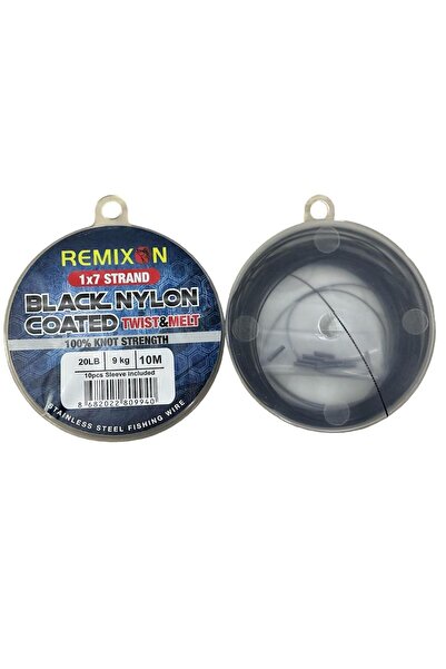 REMIXON 20 Lbs (9 KG) Siyah Çelik Tel 10 Metre