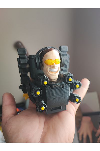 FigürDizayn Skibidi Toilet - Mega Titan Gman Skibidi Toilet Figured Toilet Mega Titan G-Man Figure