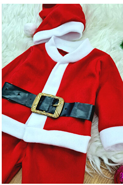 Skygo Boy's Santa Claus New Year's Costume Baby Costume with Hat and Belt