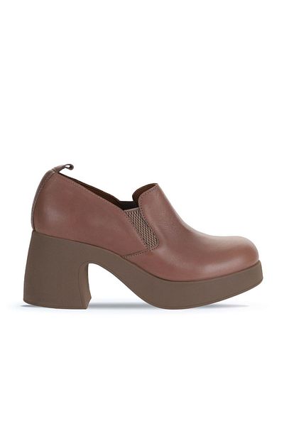 Bueno Shoes Дамски обувки на висок ток от тъмна норка - 01wz7004