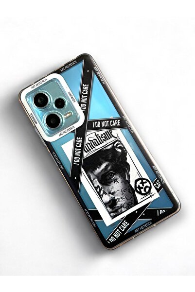 Merwish Xiaomi Redmi Note 12 Pro Plus Uyumlu Artaesthetıc Desenli 2.0 Mm Kame...