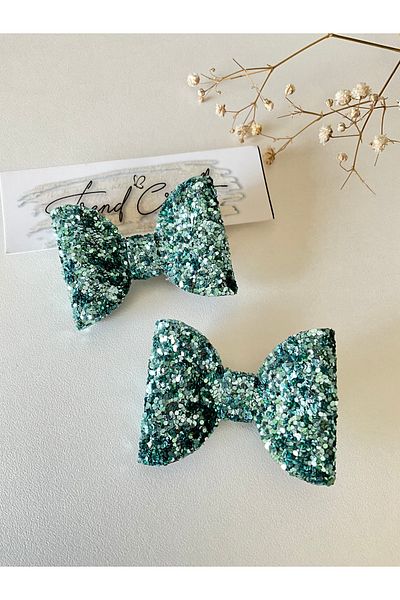 Trend Toka Glitter Shiny 2-Piece Bow Clip Buckle