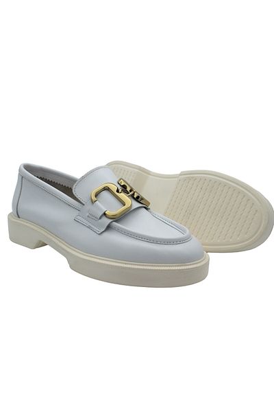 aayak&kabımofficial Real Leather White Luxury Buckle Detailed Very Light Comfortable Daily Women's Shoes