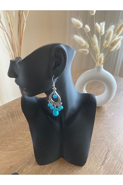 Store Vintage Turquoise Color Dangle Retro Earrings