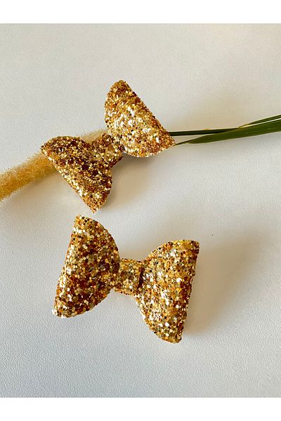 Trend Toka Glitter Shiny 2-Piece Bow Clip Buckle