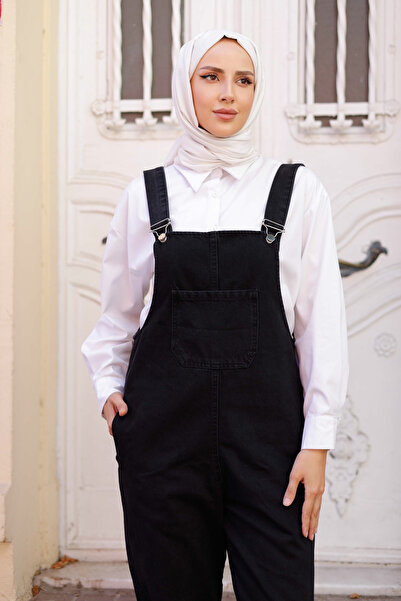 Pamuk Butik Γυναικεία τζιν φόρμα με λουράκι