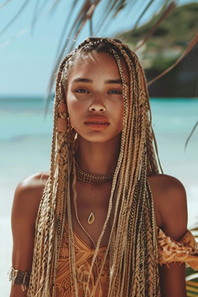 Suzan Peruk Afrika Örgüsü Zenci Örgüsü Box braid yapımı için kullanılan ek sa...