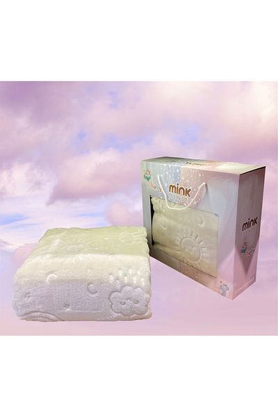 Bayev -Mink Sense Baby Baby Blanket - Ivory Color (in Special Box)