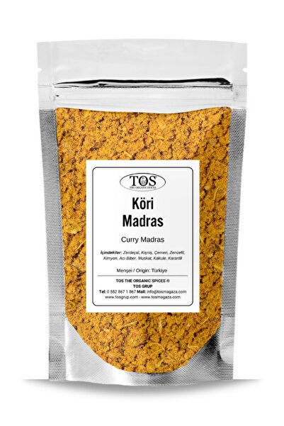 TOS The Organic Spices Köri Madras 100 gr Madras Curry Powder - Premium Quali...