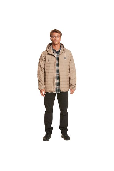 Quiksilver Scaly Hood Ανδρικό Μπουφάν Μπεζ Ανδρικό Μπουφάν Eqyjk04008
