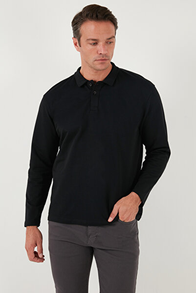 Buratti Ανδρικός ιδρώτας Polo Neck - Stretch Cotton, Regular Fit, SWEAT με κουμπιά 5905727