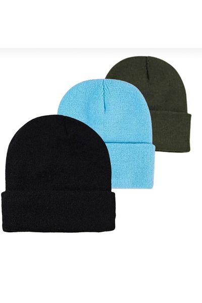 AYGÜN Unisex Plain Set of 3 - Beret