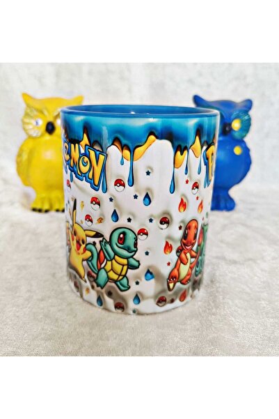 Mugs and love Pokemon Büyük Boy Porselen Kupa