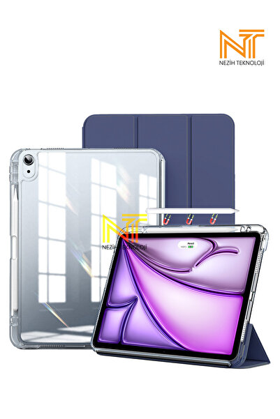 Nezih Case İpad Air 11 2024 / 2025 Uyumlu Kılıf Magnetik Ayrılabilen Uyku Mod...