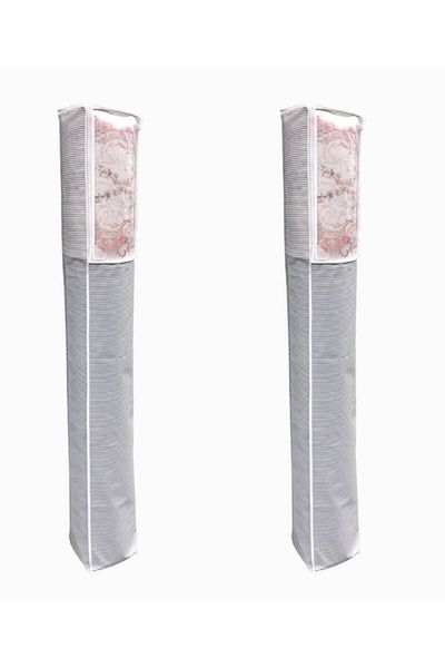 Silkyra 2 Pieces - Window Carpet Storage - Striped Model Carpet Storage & Organizer - 4 M2
