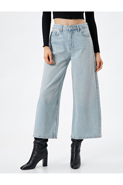 Koton Crop Flare Jeans Vysoký pas - Sandra Jean