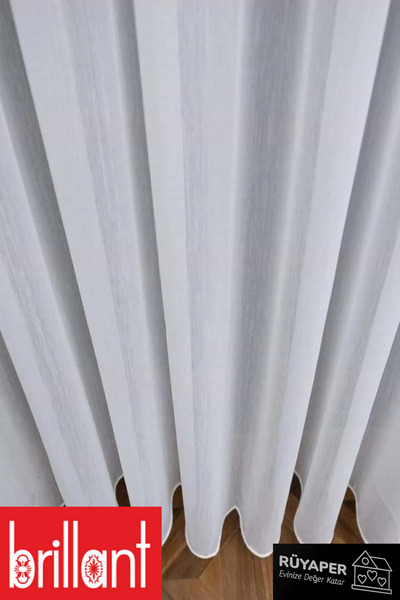 Brillant Rüyaper Trending Product Heavy Gramage Bamboo Floor Tulle Curtain Suitable for Any Room Frequently Pleated