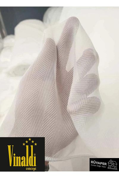 Vinaldi Rüyaper Heavy Weightage Fish Scale Tulle Curtain Suitable for Any Room with Tight Pleats