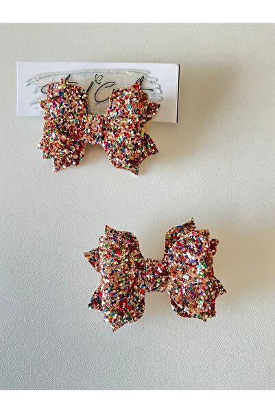 Trend Toka Glitter Payet Işıltılı 2’li Fiyonk Klipsli Toka