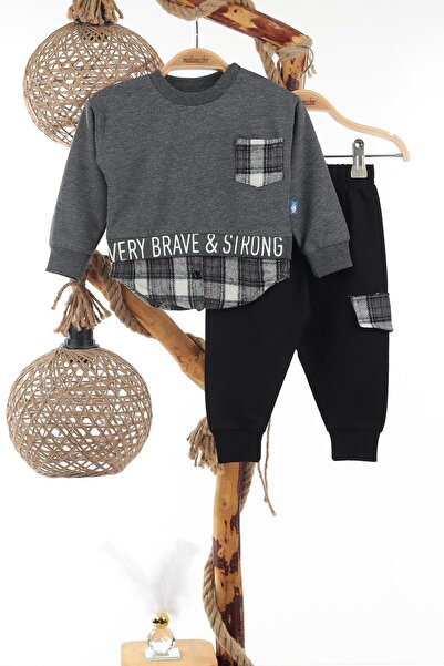 nazar baby Very Brave Baskılı İkiiplik Erkek İkili Takım