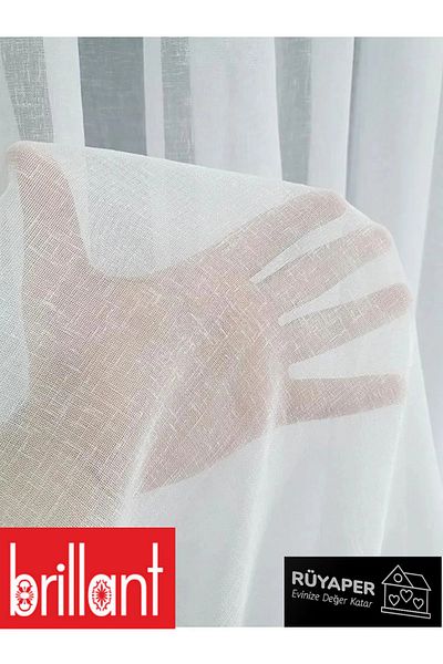 Brillant Rüyaper Trendy Linen Foldet - Heavy Grammage Tight Pleated Curtain Suitable for All Rooms