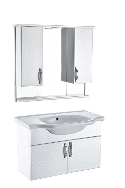 Altıntepe 100 Luk Pvc Duvara Montelüx Banyo Dolabı 3 Parça