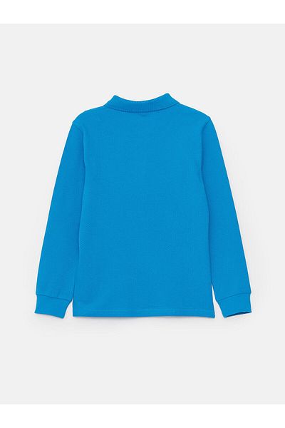 LC Waikiki Lcw Polo Collar Basic Long Sleeve Boy's T-Shirt