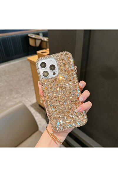 Aksesuarkolic حافظة هاتف ابل ايفون 15 ستون فاخرة بالكامل