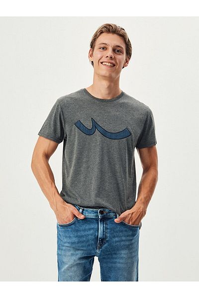 Ltb Logo Crew Neck Anthracite T-shirt