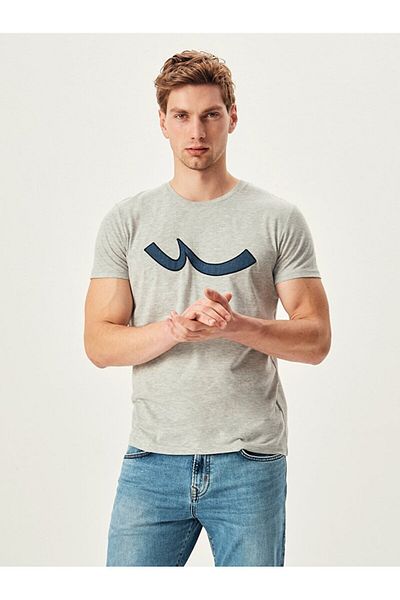 Ltb Logo Crew Neck Gray T-shirt