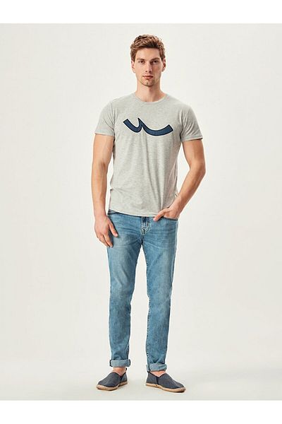 Ltb Logo Crew Neck Gray T-shirt