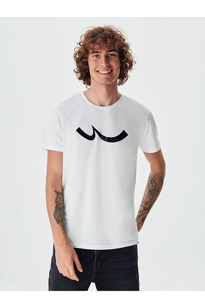 Ltb Cream T-Shirt with Shiny Logo