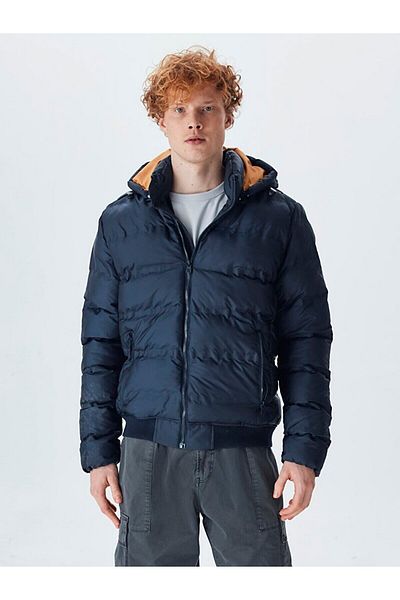 Ltb Φουσκωτό Navy Blue παλτό