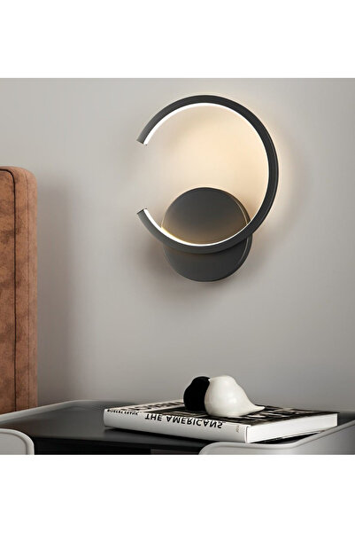 burenze Cotta Modern Tasarım Pilli Aplik Tak Çalıştır Kablosuz Siyah Pil Dahildir