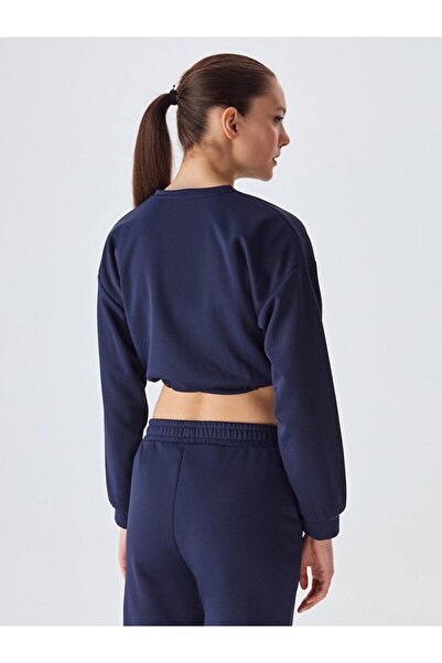 Ltb Μπλε φούτερ με ελαστική μέση